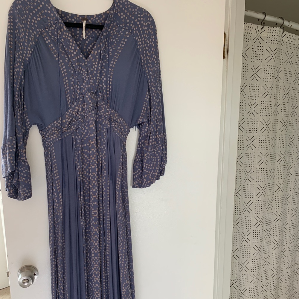 Free people blue midi dress